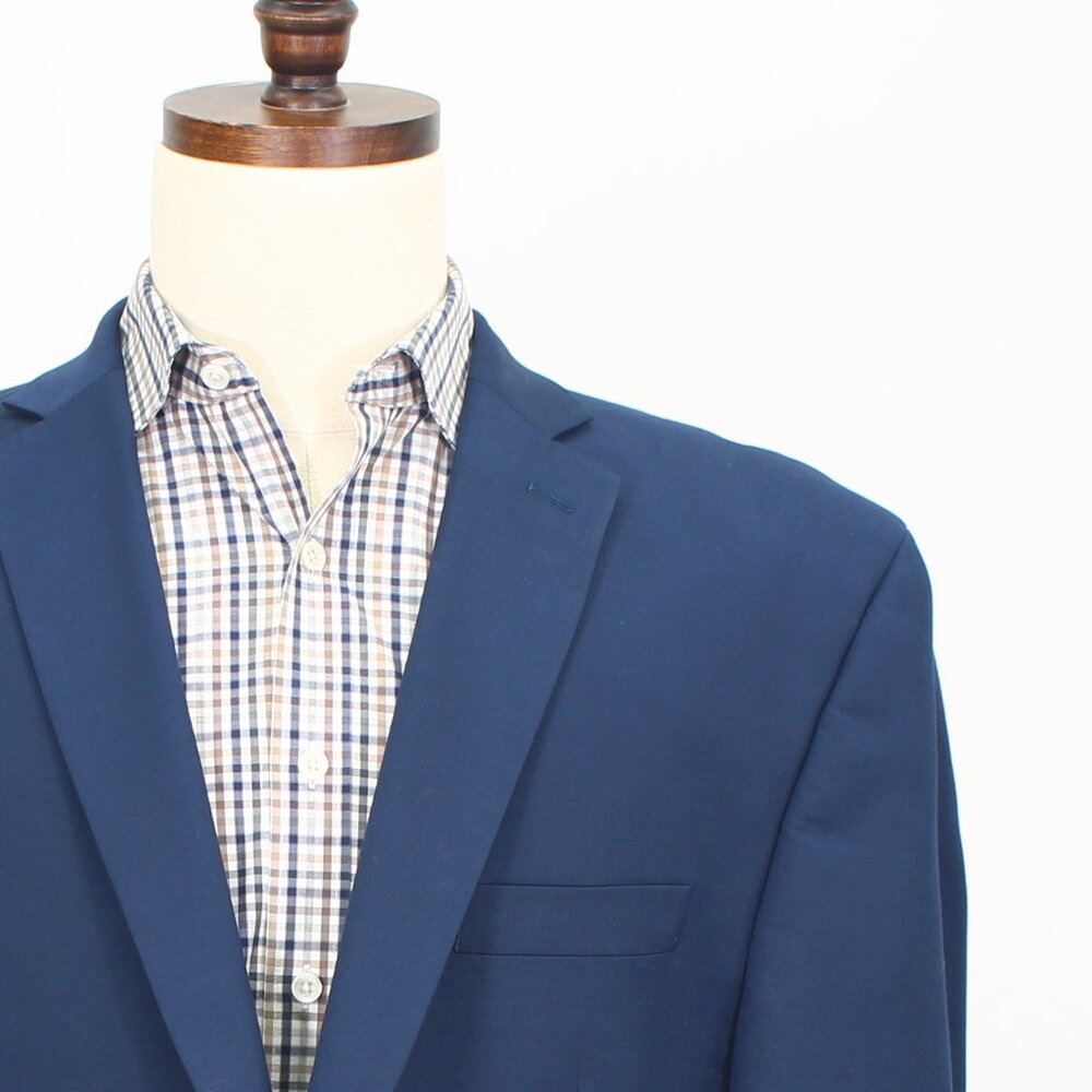 Michael Kors 48R Blue Blazer Sport Coat Jacket 2-Button Solid Y392 - Picture 5 of 11